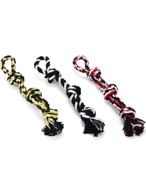 Prime Köpek Oyuncağı, Üç Düğümlü Diş Ipi, Tutamaçlı, 40CM, 250GR
