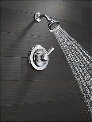 Prime Lahara 14 Serisi Tek Işlevli Duş Bataryası Seti, 5 Püskürtmeli Duş Başlığı, Duş Kolu, Krom Duş Bataryası, Duş Kiti, Krom T14238 (Vana Dahil Değildir)