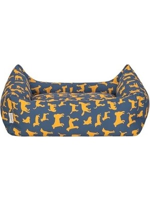 Prime Pet Uniform Lacivert-Sarı Köpek Yatağı M 60X70CM