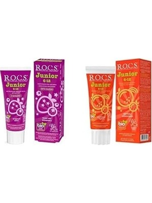 Junior 6-12 Diş Macunu Orman Meyveli ve Junior Çocuklar Için Bitkisel Içerikli Diş Macunu 6-12 Yaş Meyveli Gökkuşağı (1 x 60 Ml)