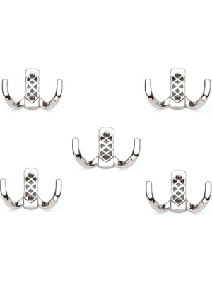 Store Kristal Askılık - Portmanto Askısı - Duvar Askısı - Metal Askı - Kapı Askısı - Vestiyer Askısı - (5 Adet)