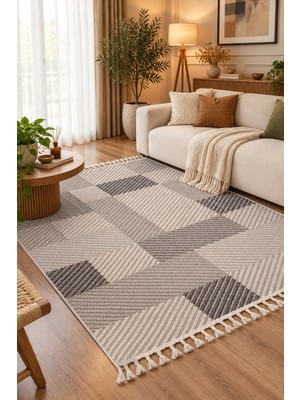 Melaris Halı Modern Bukle Halı Loop Dokuma Bukleli Oturma Odası Halısı Salon Mutfak Halısı