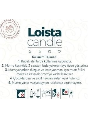 Deniz Taşı Beton Mum