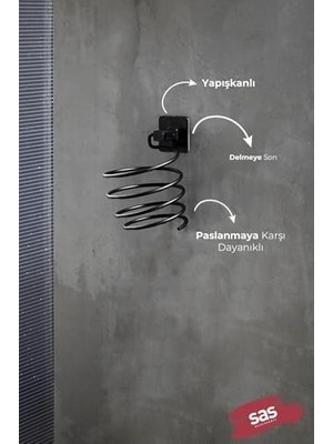 Prime Yapışkanlı Saç Kurutmalık Siyah, Sihirli Yapışkanlı Siyah Saç Kurutma Makine Askısı Y-01
