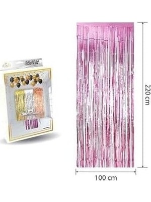 Prime Lüks Kapı Perdesi Pembe 100 * 220 cm M159