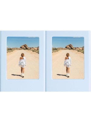 Prime Mini Film Uyumlu Mavi 2'li Mıknatıslı Fotoğraf Çerçeve Seti