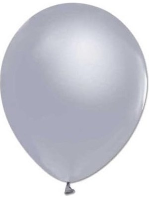 Prime - Metalik Gümüş Balon Balon 12 Inch 5 Adet