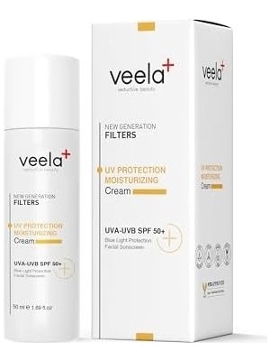 Prime Veela 50 Spf+ Güneş Kremi – Yüksek Koruma & Nemlendirici – Uv Koruma, Mavi Işık Koruması, Geniş Spektrumlu Yeni Nesil Filtreler