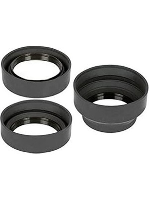 Prime 67 mm Üç Kademeli Kauçuk Parasoley, Lens Hood