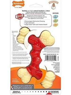 Karok Ticaret Nylabone Durachew Çift Kemik Pastırma Aromalı Minyon Çiğneme Oyuncak 15 Lb Köpekler - 4'lü Paket