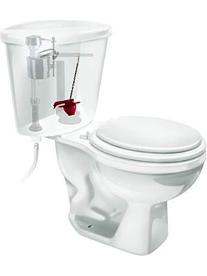 Performax 502CN3 Evrensel Klozet Kapağı, 5,1 cm Yıkama Valfleri Için, Ayarlanabilir Masif Çerçeve Tasarımı, Kolay Kurulum, 3 Adet, Kırmızı, 3 Adet (2 Paketi)