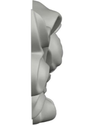 Prime Ekena Millwork 13 "g x 3" Y x 3/4" P Versailles Orta Şerit Yay Merkezi Onlay ile