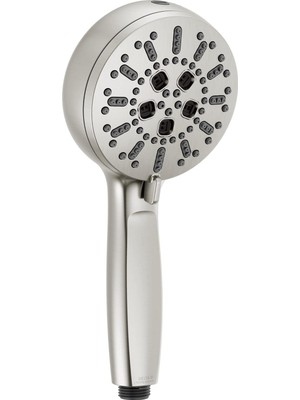 Teknollojia Delta Faucet - Proclean Fırçalanmış Nikel El Duşu, Yüksek Basınçlı Püskürtmeli El Duşu, Elde Taşınabilir Duş Sistemi, Lumicoat Paslanmaz 59584-SS-PR-PK