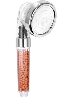 Munico Su Tasarruflu 3 Fonksiyonlu Sprey Negatif Iyonlu Spa Filtreli El Tipi Şeffaf Duş Başlığı