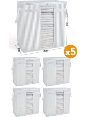 Prime 5 Adet - Pencereli Saklama Çantası 50 x 45 x 30 cm