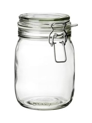 Prime Kavanoz Hava Geçirmez Kilitli Kapağa Sahiptir Contalı Aroma Koruyucu A Kalite 1 Lt 17X12 cm