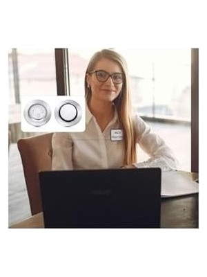Prime 3m Yapışkanlı Rozet Mıknatısı Yuvarlak Yaka Kartı Mıknatısı Isimlik Mıknatısı - 17MM Çap - 5 Set