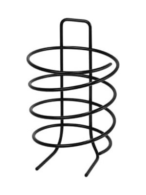 Prime 19 cm Metal Saç Kurutma Makinesi Standı – Spiral Tasarımlı Masaüstü ve Duvar Tipi Fön Makinesi Tutucu
