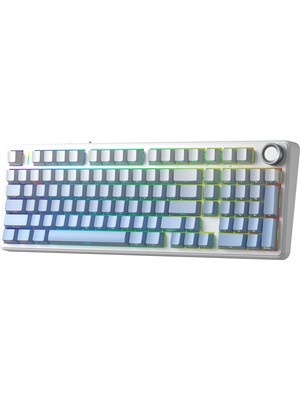 F99 Pro 3 Modlu Rgb Hot Swap Mekanik Nimbus V3 Switch Kablosuz Makrolu Klavye Gradyan Mavi