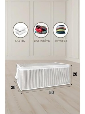 Prime Pazar Kapısı Altı Düzenleyici Kumaş Hurç (50 x 30 x 20) (5 Adet Gri)