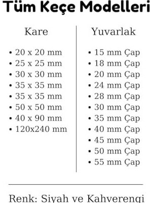 Prime Kahverengi 18 Adet Yapışkanlı, Masa, Koltuk Altı Parke Koruma Keçesi, Yuvarlak, 3,5 cm