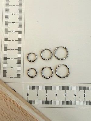 Aida Jewelss 316 L Cerrahi Çelik Küpe Seti Paslanmaz Kararmaz Çelik Küpe Seti