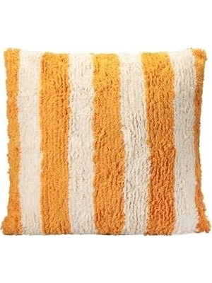 Prime Pop Stripe Dokuma Yastık Hardal 45X45CM