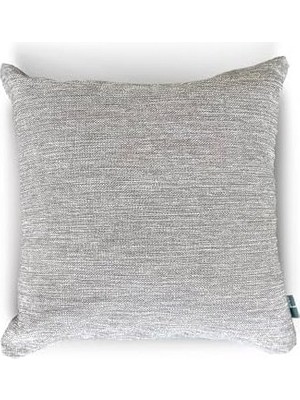 Prime Gray Dokulu Düz Dekoratif Kırlent Kılıfı 45X45 cm - Gri