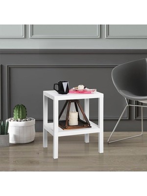 Prime Life 2 Katlı Plastik Beyaz Banyo Mutfak Rafı MIT1054