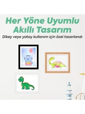 Prime Çocuk Resim Sanat Çerçevesi – Mıknatıslı Kapaklı, Duvara Asılabilir, Etkinlik Sergileme Çerçevesi, Çocuk Çizimleri Için Katlanabilir Çerçeve, A4 (Beyaz)