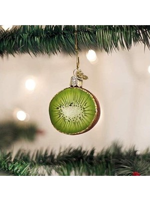 Prime Old World Christmas Ağacı Için Kivi Cam Üflemeli Süsler