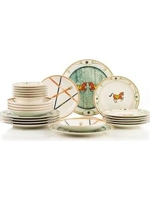 Prime Porselen Toro 24 Parça 6 Kişilik Yemek Takımı