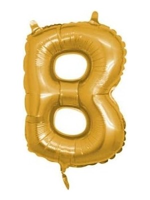 Prime - B Harfi Altın Folyo Balon 40 Inch 90 cm