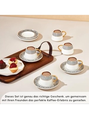 Prime Globe 6 Kişilik Kahve Fincanı Takımı 90 ml