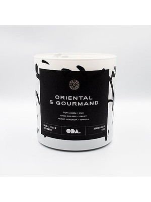 Prime Oriental & Gourmand - Oryantal & Gurme Dekoratif Desenli Soya Mumu I 300 gr (Renkli)