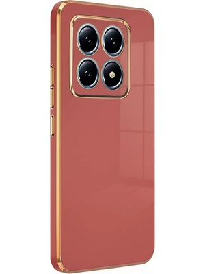Efnaz Style Xiaomi Mi 14T Pro Volet Silikon - Kırmızı