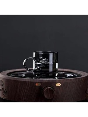 Prime 6 Adet 113ML Cam Füme Renk Fincan Espresso Kahve Fincanı Isıya Dayanıklı Çay Seti Çay Fincanı