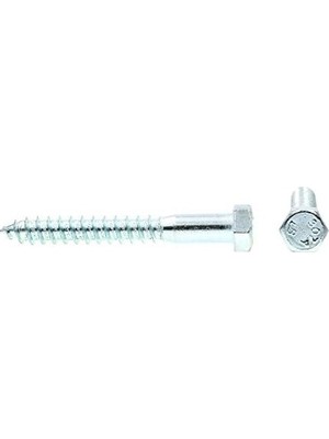Prime 9056275 Lag Vida, Altıgen Kafa, 3/20,3 x 7,6 Cm, Çinko Gümüş Kaplama Paslanmaz Çelik, 25 Adet
