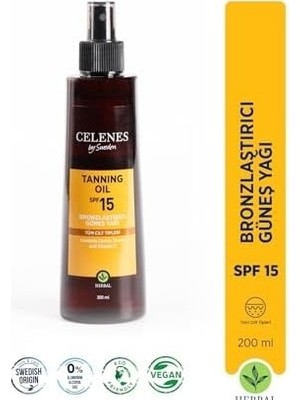 Prime Herbal Bronzlaştırıcı Güneş Yağı, Spf 15+, 200ML