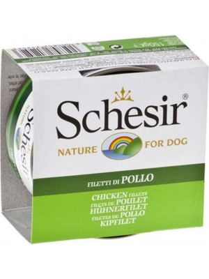 Schesir Jelly Tavuk Fileto Jöle Içinde Yetişkin Köpek Konservesi 150G
