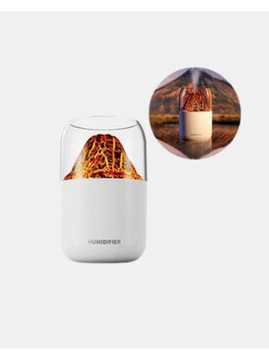 Store Alev Efektli Ultrasonik Uçucu Yağ Difüzörü 280ML Su Tanklı ve Sessiz Çalışma Özellikli