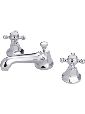 Prime Of ES4461BX New York 2-Handle 8" - 16" Geniş Ön Yüklü Lav Ory, 5-1/2", Parlatılmış Krom