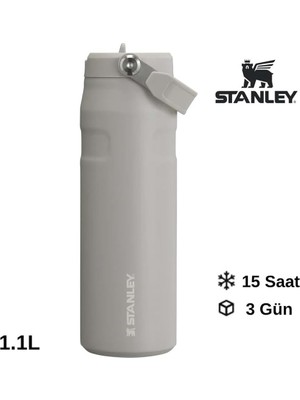 MSP The Iceflow Flip Straw Pipetli Termos Bardak 1.1 Lt Matara Gri, 5003378789