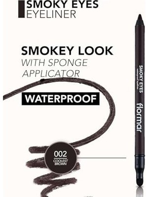 Prime Smoky Eyes Mat Bitişli & Suya Dayanıklı Sünger Başlıklı Göz Kalemi