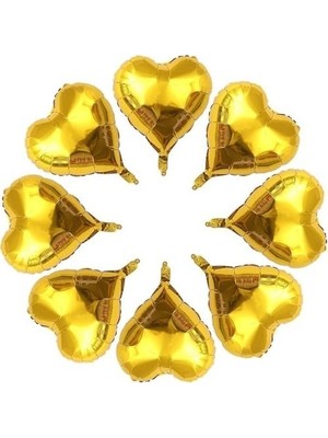 Prime 25 Adet Kalp Folyo Balon 10 Inç