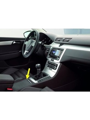 Prime Orta Konsol Bardaklık Sürgülü Perdesi Siyah Vw Passat B7 ile Uyumlu 2011-2014
