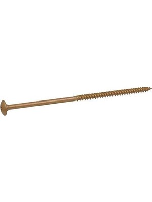 Prime Power Pro 48092 Lag Vidaları, 3/8 "x 12", Star Drive Inşaat Lag Vidaları, Paslanmaya Dayanıklı, Seramik Kaplamalı Bronz, 15 Adet Kutu