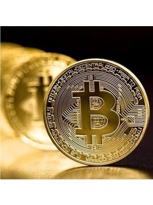 Prime Bitcoin Madeni Hatıra Parası, Btc Altın Rengi Hediye Sikke Para, Kutulu Parası (10 Adet)
