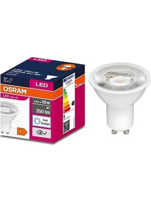 Prime 5 Watt PAR16 GU10 Duy 6500K Beyaz LED Çanak Ampul 10 Adet