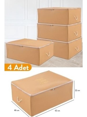 Prime 4 Adet - Büyük Boy Altı Taba Hurç 62 x 46 x 22 cm